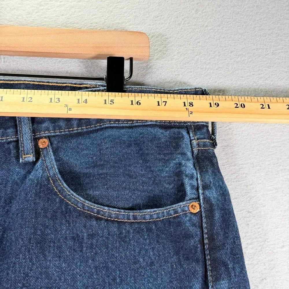Levi's 505 Regular Fit‎ Jeans Mens W38 L29 Dark Wash Denim Blue Classic